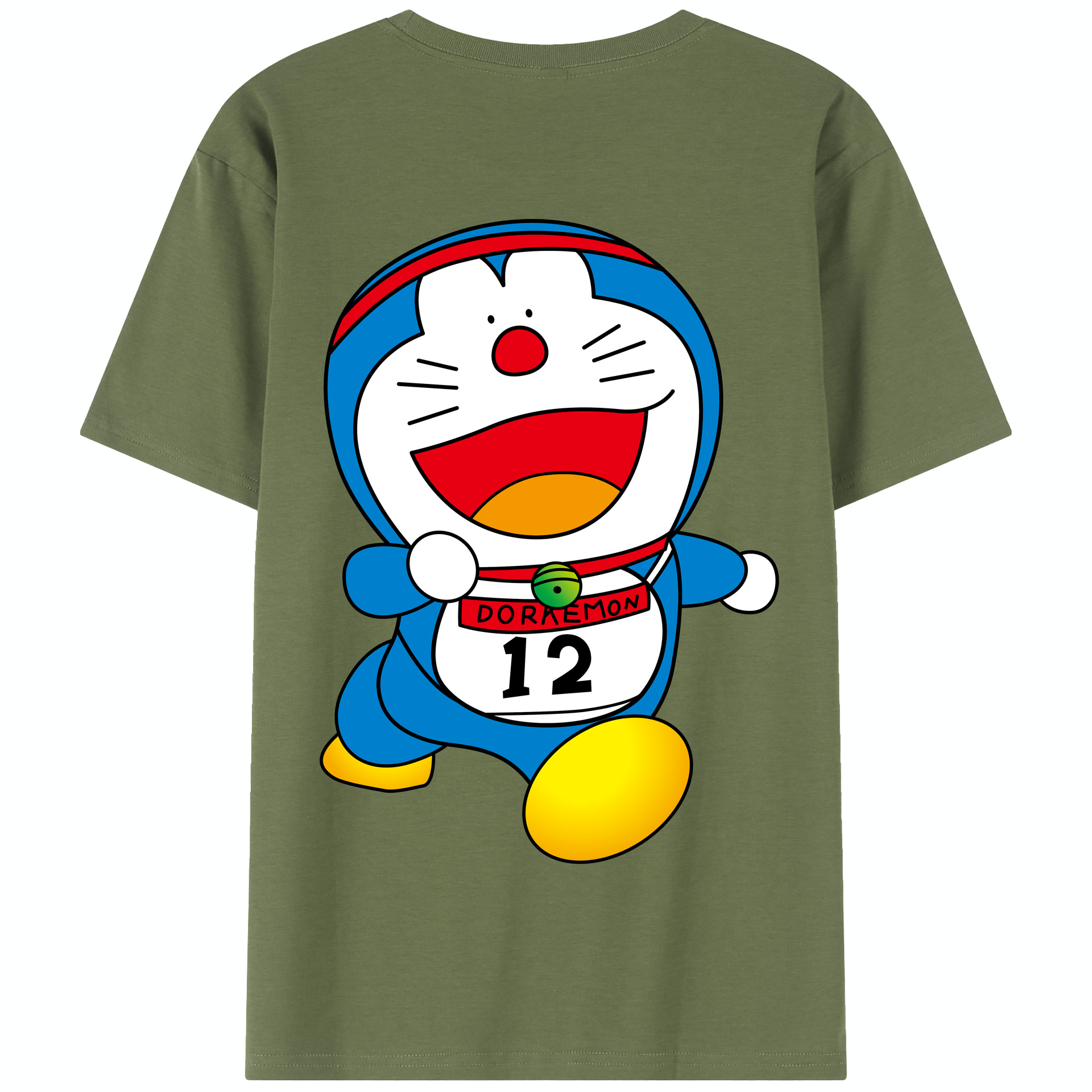 （画像用） ドラえもん Doraemon 綿100％半袖Tシャツ（背面プリント）